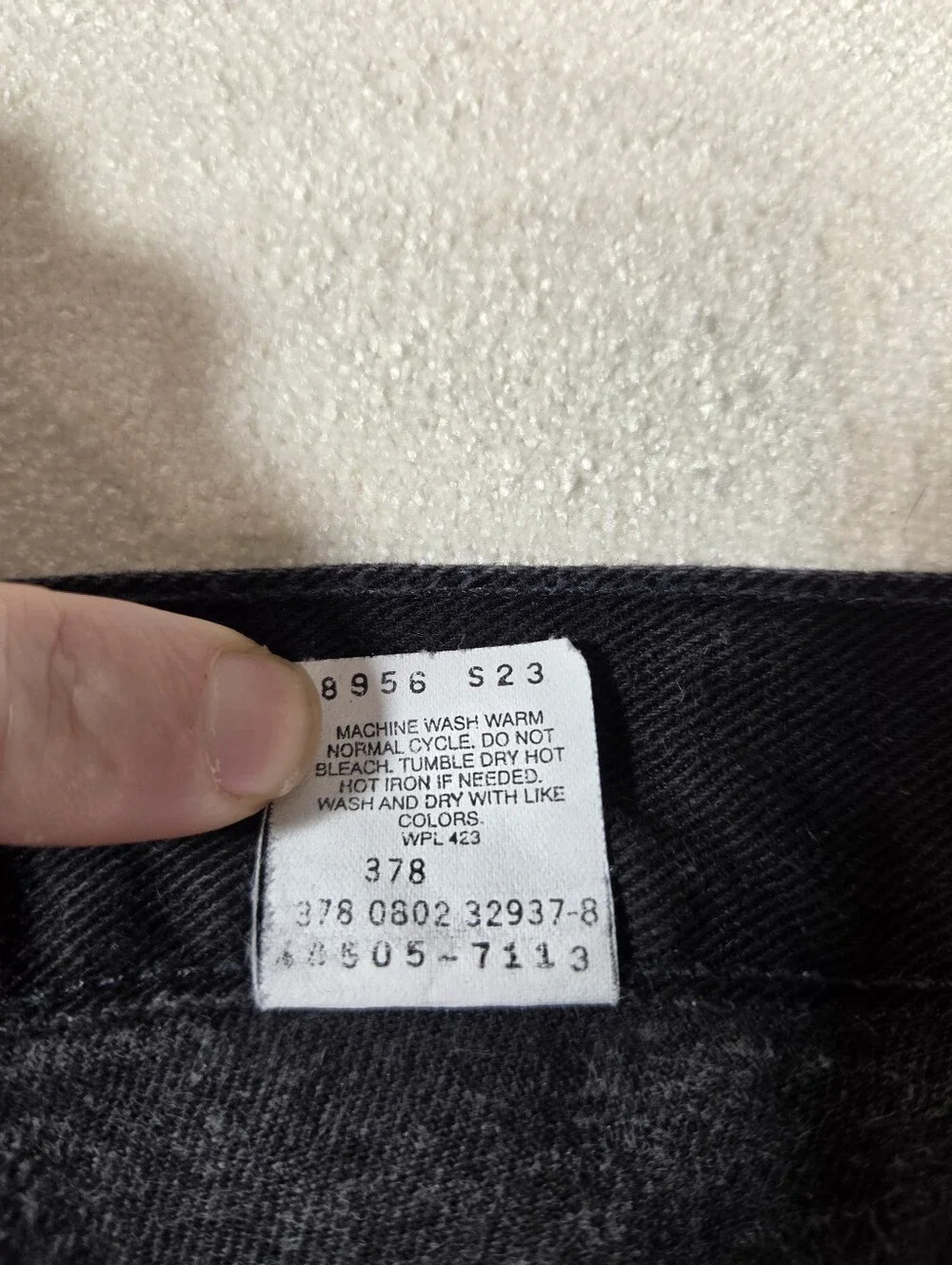 Levi’s 505 Black Jeans 34x36 Y2K Vintage